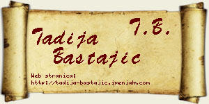 Tadija Bastajić vizit kartica